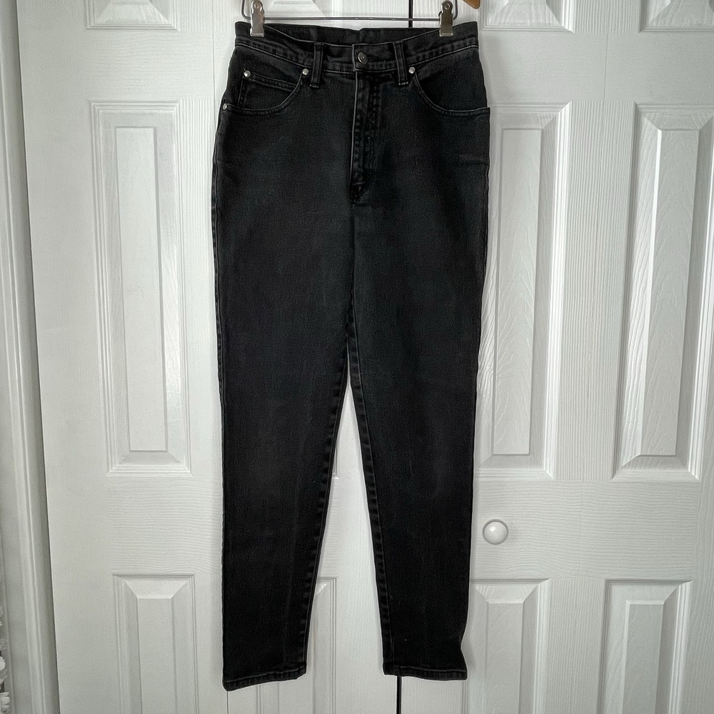 Vintage Levi's Orange Tab Black Denim Mom Jeans 28x29‎